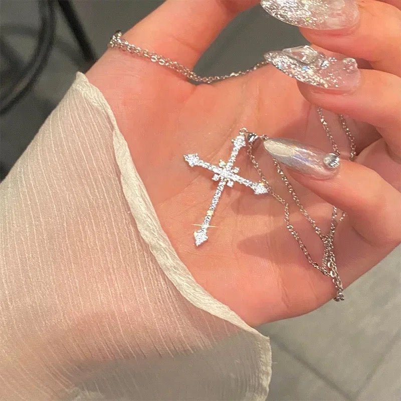 Diamond Cross Necklace!